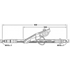 FBH6754 FIRST LINE Тормозной шланг