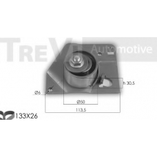 KD1274 TREVI AUTOMOTIVE Комплект ремня ГРМ