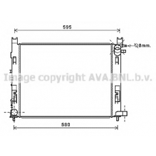 DA2008 AVA Радиатор, охлаждение двигателя