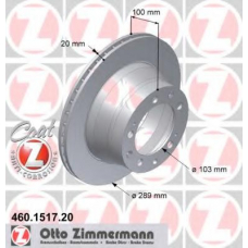 460.1517.20 ZIMMERMANN Тормозной диск