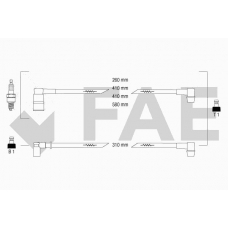 85470 FAE Комплект проводов зажигания