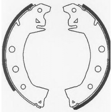 BS670 QUINTON HAZELL Комплект тормозных колодок
