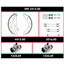 SPK 3415.00 REMSA Комплект тормозов, барабанный тормозной механизм