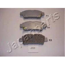 PP-258AF JAPANPARTS Комплект тормозных колодок, дисковый тормоз