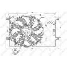 29-99446-SX STELLOX Вентилятор, охлаждение двигателя