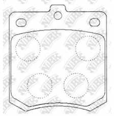 PN1008 NiBK Комплект тормозных колодок, дисковый тормоз