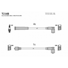 T234B TESLA Комплект проводов зажигания