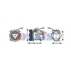 851668N AKS DASIS Компрессор, кондиционер