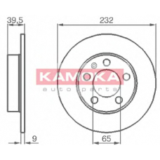 1036068 KAMOKA Тормозной диск