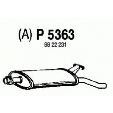 P5363 FENNO Глушитель выхлопных газов конечный