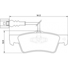 363710201758 MAGNETI MARELLI Комплект тормозных колодок, дисковый тормоз