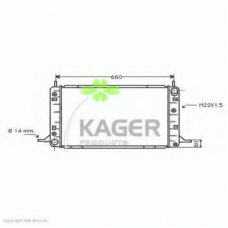 31-3146 KAGER Радиатор, охлаждение двигателя