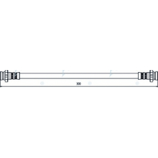 HOS4052 APEC Тормозной шланг