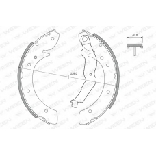 152-2407 WEEN Комплект тормозных колодок