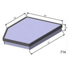 HB167C MISFAT Фильтр, воздух во внутренном пространстве