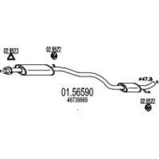 01.56590 MTS Средний глушитель выхлопных газов