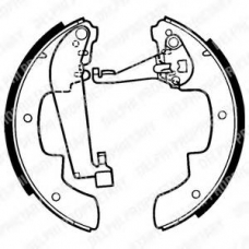LS1299 DELPHI Комплект тормозных колодок