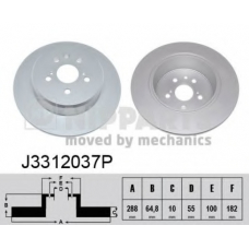 J3312037P NIPPARTS Тормозной диск