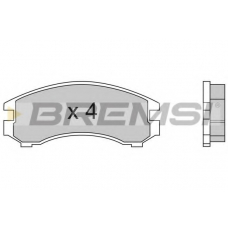 BP2441 BREMSI Комплект тормозных колодок, дисковый тормоз