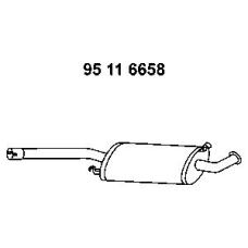 95 11 6658 EBERSPACHER Средний глушитель выхлопных газов