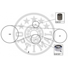 SK-1720 OPTIMAL Комплект ремня ГРМ