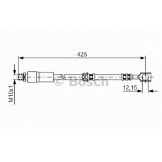 1 987 476 386 BOSCH Тормозной шланг