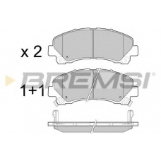 BP3442 BREMSI Комплект тормозных колодок, дисковый тормоз