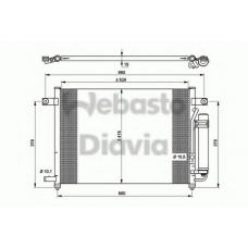 82D0225515A WEBASTO Конденсатор, кондиционер