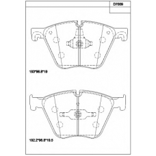 KD7009 ASIMCO Комплект тормозных колодок, дисковый тормоз