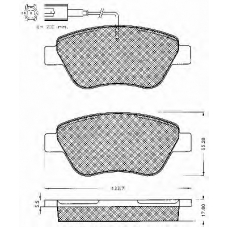 10567 BSF Комплект тормозных колодок, дисковый тормоз