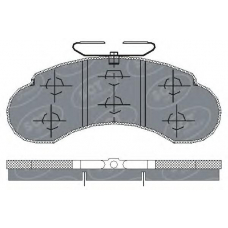 SP 155 SCT Комплект тормозных колодок, дисковый тормоз