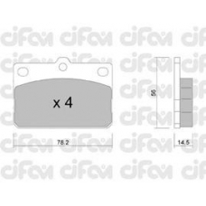 822-440-0 CIFAM Комплект тормозных колодок, дисковый тормоз