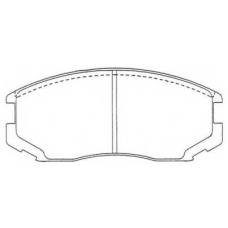 ASN-121 AISIN Комплект тормозных колодок, дисковый тормоз