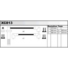 XC813 QUINTON HAZELL Комплект проводов зажигания
