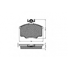 31028 SPIDAN Комплект тормозных колодок, дисковый тормоз