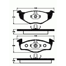 609.10 REMSA 609 10_=fo643081=620 010b-sx !колодки дисковые п.\ vw polo 1.0i-1.9sdi 96-01/lupo 1.0i-1.7sdi 97]