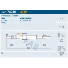 74240 FAE Свеча накаливания