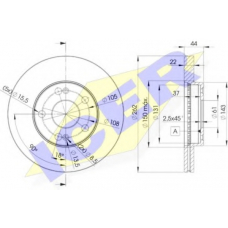 78BD2233-2 ICER Тормозной диск