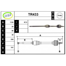 TR433 SERA Приводной вал