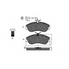 32673 SPIDAN Комплект тормозных колодок, дисковый тормоз