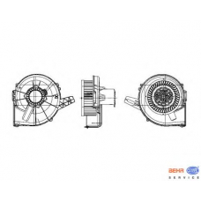 8EW 009 157-131 HELLA Вентилятор салона