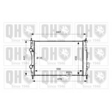 QER2639 QUINTON HAZELL Радиатор, охлаждение двигателя