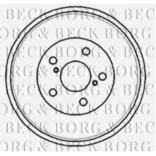 BBR7179 BORG & BECK Тормозной барабан