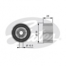 T42181 GATES Паразитный / ведущий ролик, зубчатый ремень