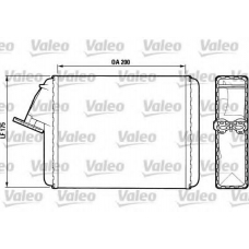 883468 VALEO Теплообменник, отопление салона