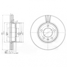 BG9891 DELPHI Тормозной диск