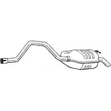 278-857 BOSAL Глушитель выхлопных газов конечный