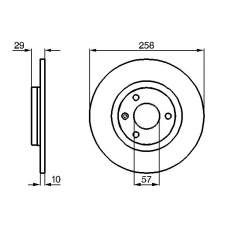 0 986 478 751 BOSCH Тормозной диск