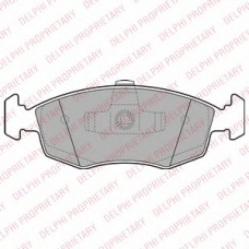 LP2274 DELPHI Комплект тормозных колодок, дисковый тормоз