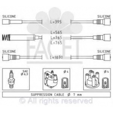 4.8527 FACET Комплект проводов зажигания